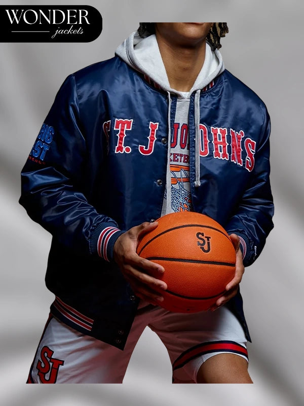 St Johns Big East Basketball Starter Jacket Blue