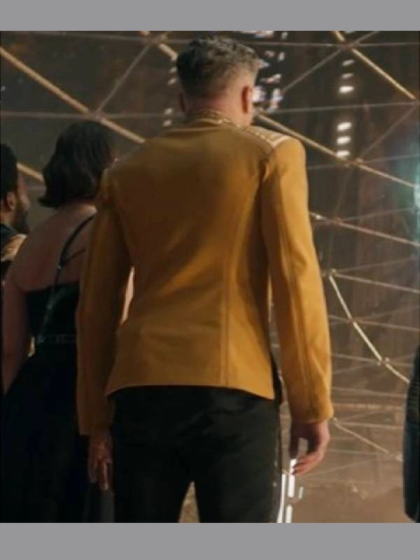 Star Trek Strange New Worlds Anson Mount Yellow Uniform Jacket