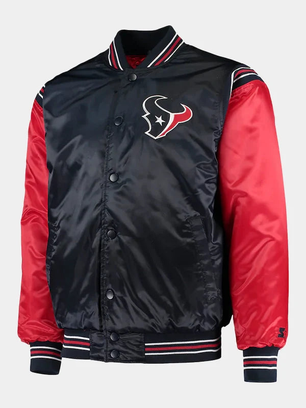 Starter Houston Texans Satin Varsity Jacket