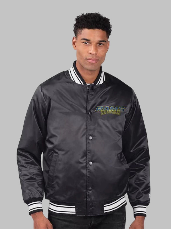 Starter Los Angeles Rams Royal Sol Varsity Jacket
