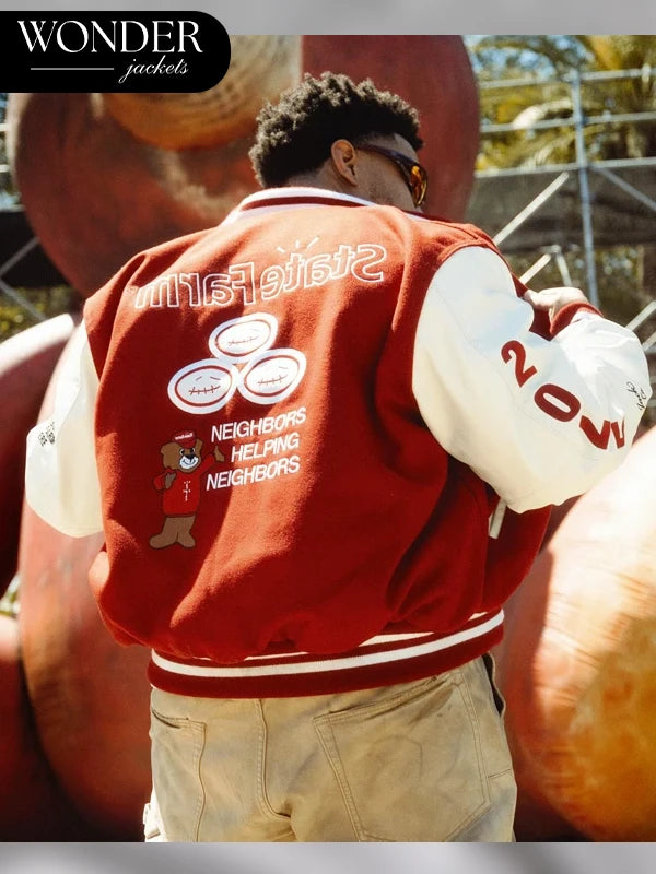 State Farm x Travis Scott Cactus Jack Varsity Jacket