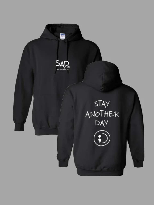 Stay Another Day Hoodie Black