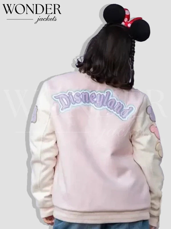 Stoney Clover Lane Disneyland Pink Varsity Jacket