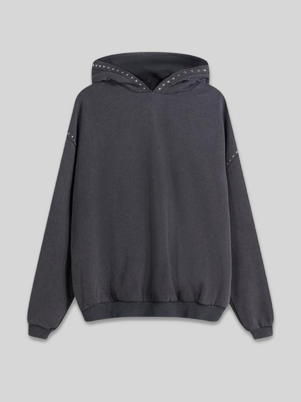 Studded Bershka Pullover Hoodie Women