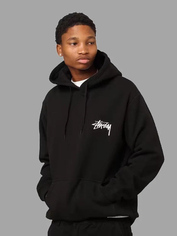 Stussy 8 BALL Chenille Black Hoodie