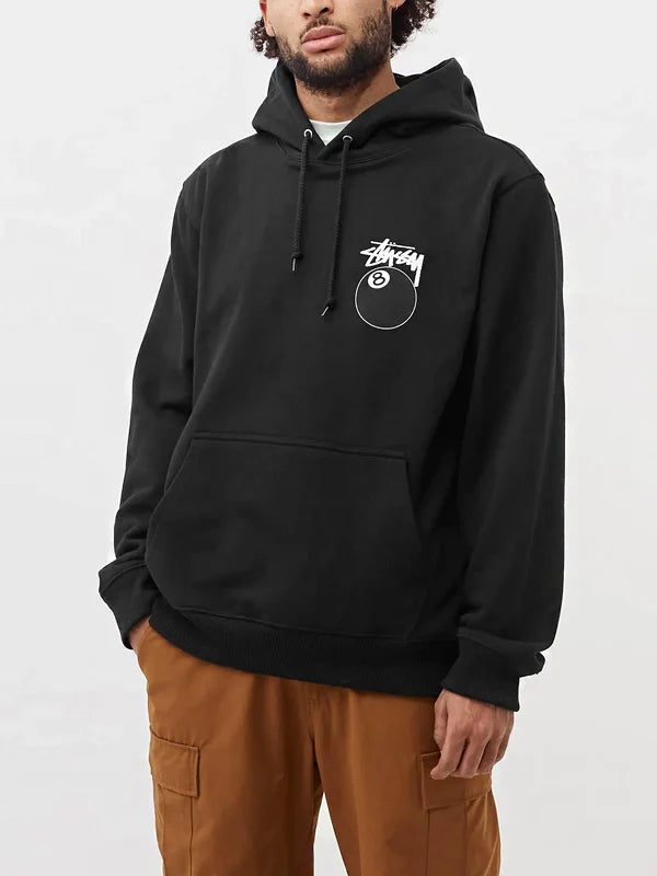 Stussy 8 Ball Black Pullover Hoodie