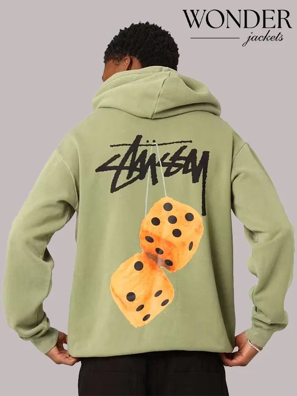 Stussy Dice Hoodie Green