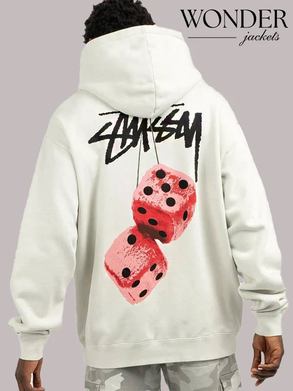 Stussy Dice Hoodie White