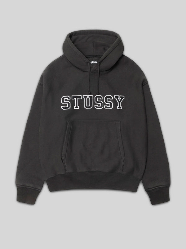 Stussy Felt Applique Black Hoodie