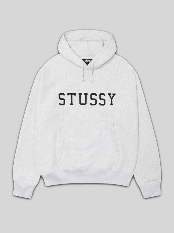 Stussy Felt Applique Grey Hoodie