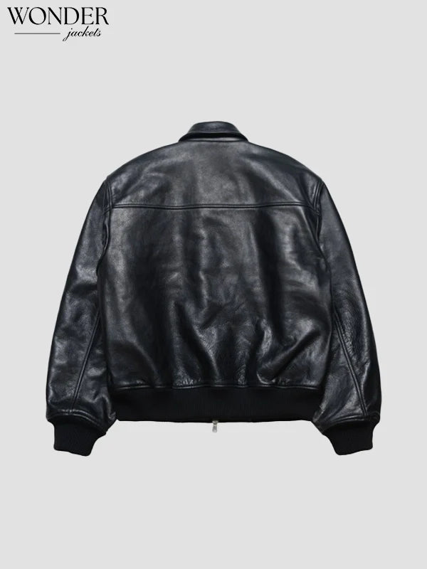 Stussy Leather Flight Jacket