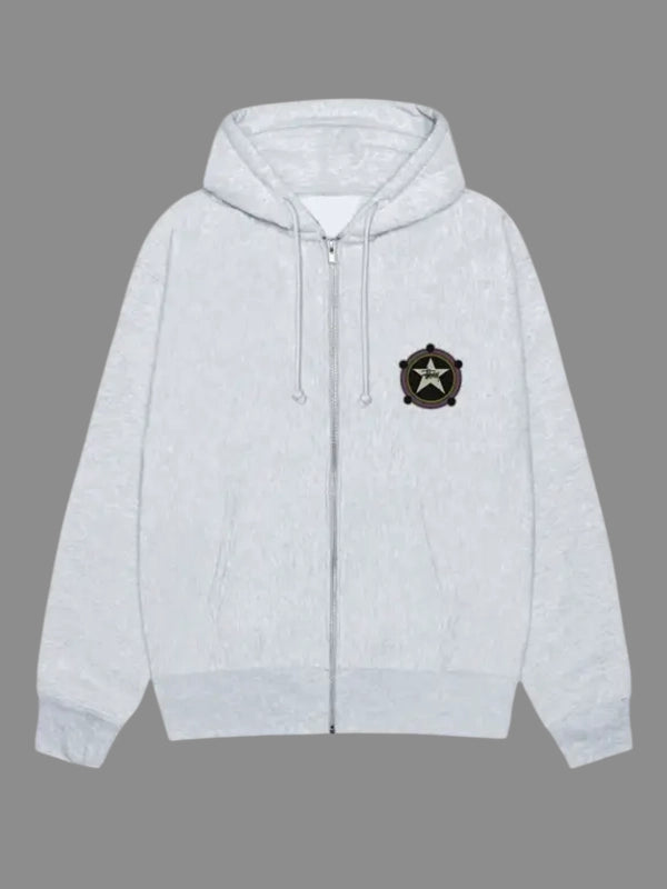 Stussy Ranger Zip Grey Hoodie
