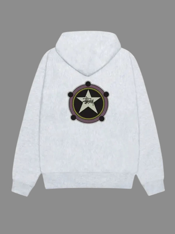 Stussy Ranger Zip Hoodie Grey