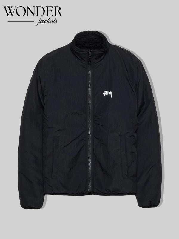 Stüssy Sherpa Black Reversible Jacket