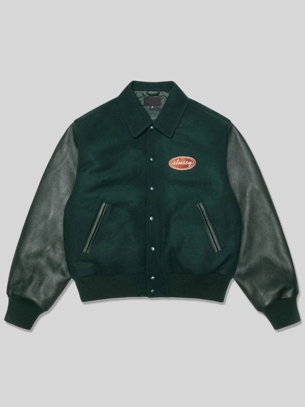 Stussy Script Oval Varsity Jacket
