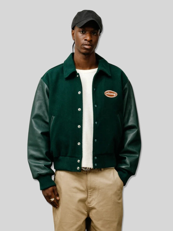 Stussy Script Varsity Jacket