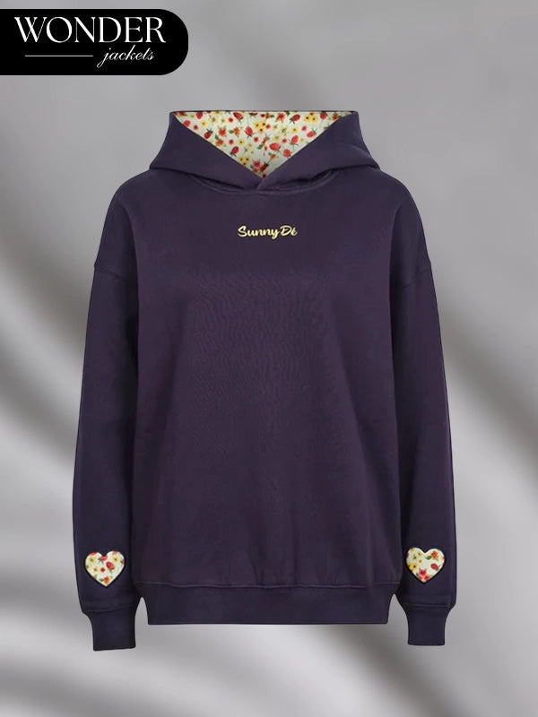 Sunny Dé Summer Harvest Navy Hoodie