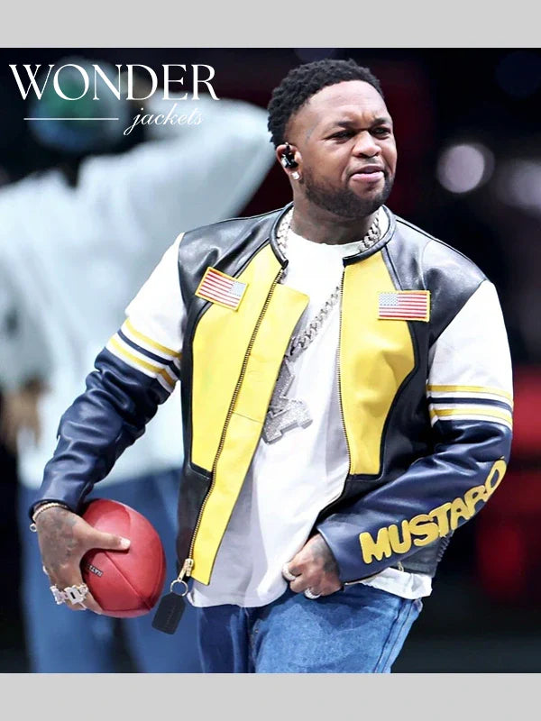 Super Bowl LIX Mustard Vanson Leather Jacket
