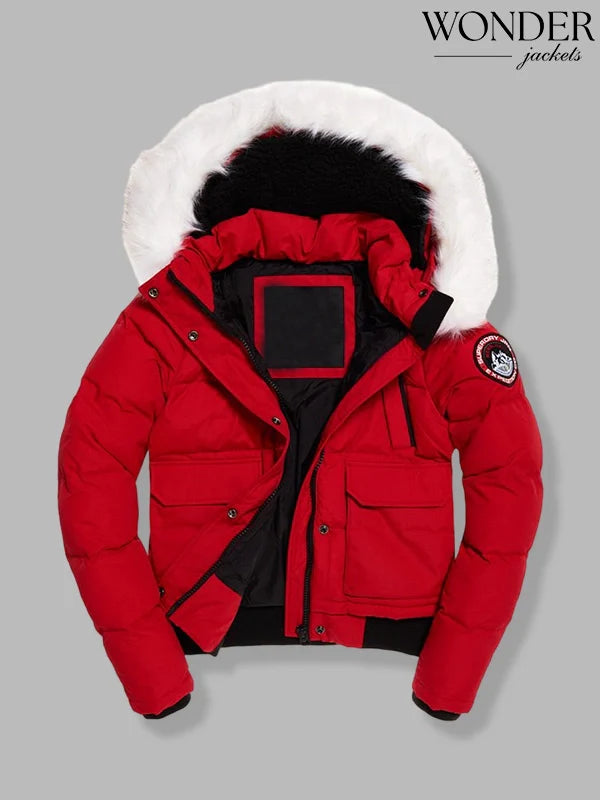 Superdry Everest Ella Bomber Red Jacket