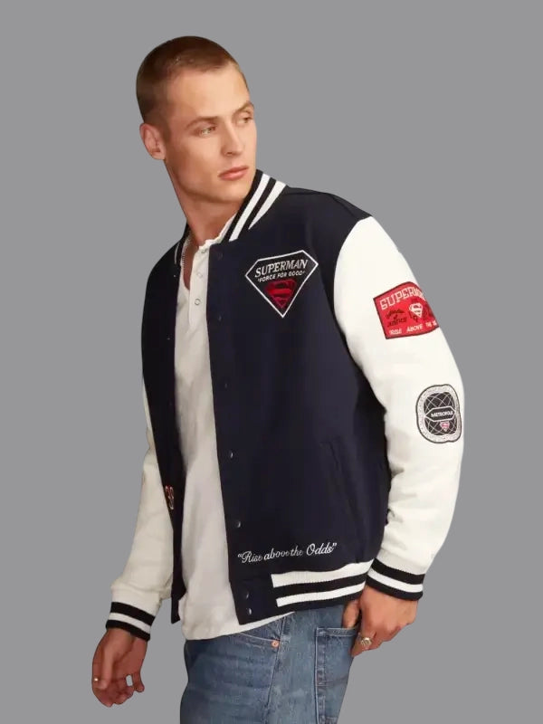 Superman Force For Good Varsity Jacket