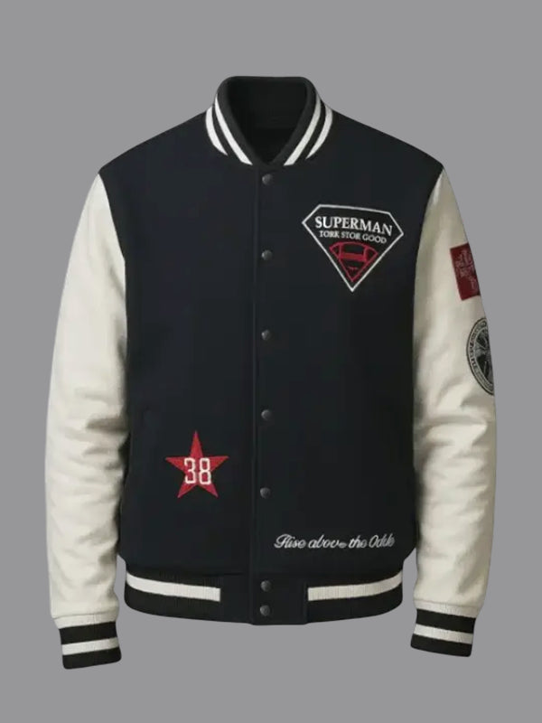 Superman x Lucky Brand Varsity Jacket