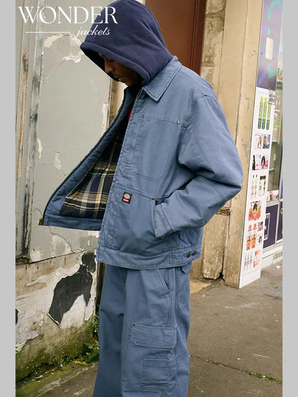 Supreme Dickies Hooded Work Jacket Blue