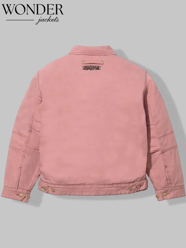 Supreme Dickies Hooded Work Pink Jacket