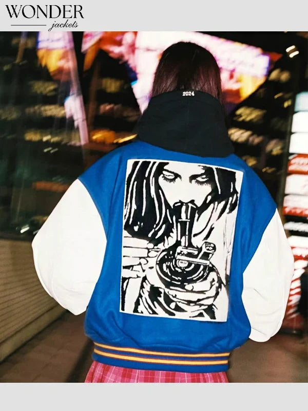 Supreme Hysteric Glamour Varsity Blue-Jacket