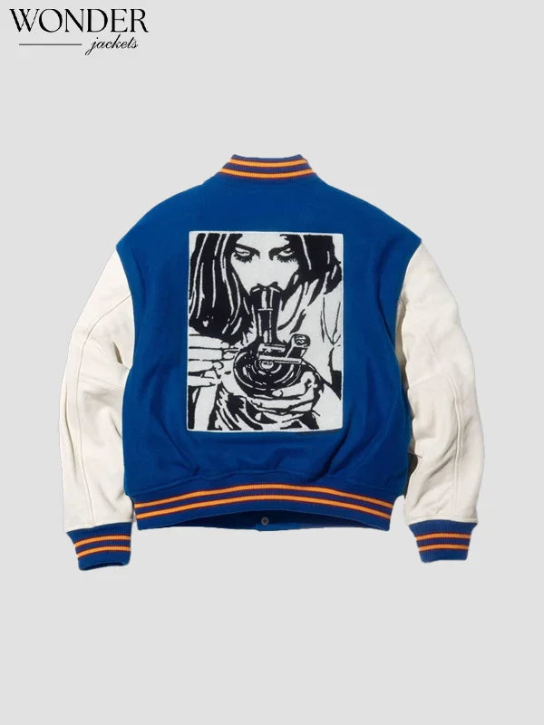 Supreme Hysteric Glamour Varsity Jacket Blue