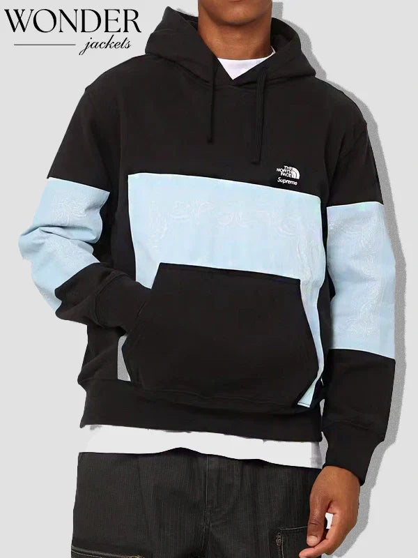 Supreme The North Face Bandana Hooded Sweatshirt Black