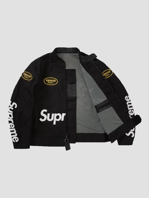 Supreme Vanson Leathers Cordura Jacket Black