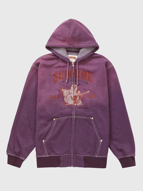 Supreme X True Religion Purple Hoodie