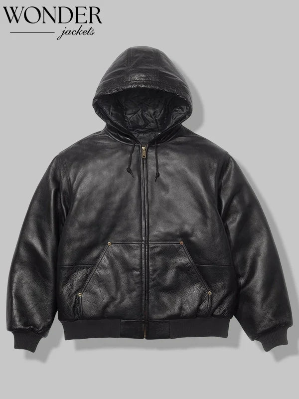 Supreme x Dickies Hooded Leather Work Jacket