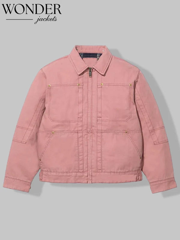 Supreme x Dickies Pink Hooded Work Jacket