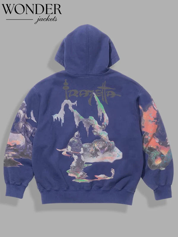 Supreme x Frazetta Blue Hoodie