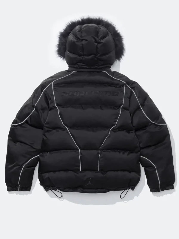 Supreme x Jordan Black Puffer Jacket