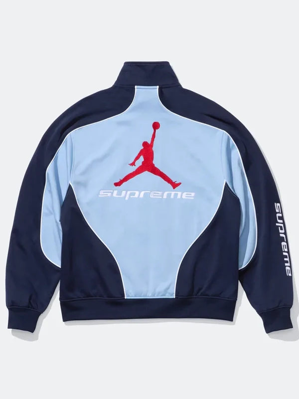 Supreme x Jordan Blue Track Jacket