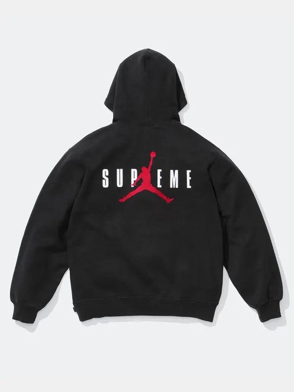 Supreme x Jordan Hooded Pullover Black