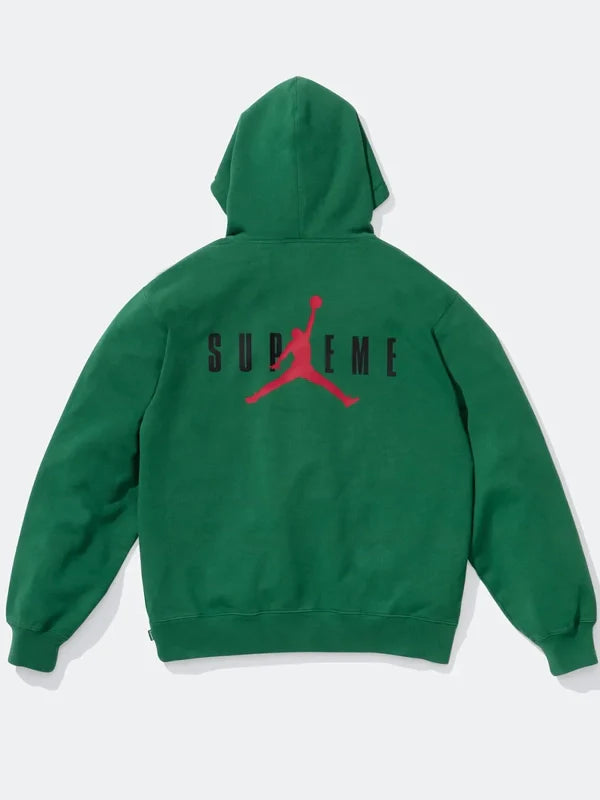 Supreme x Jordan Hooded Pullover Green