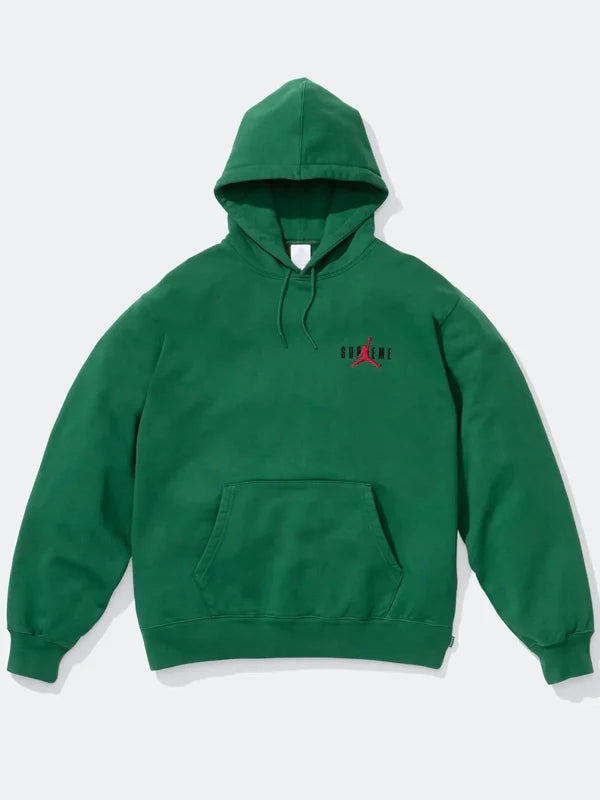 Supreme x Jordan Hoodie Green