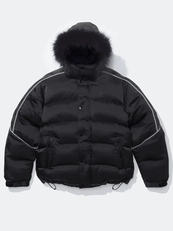 Supreme x Jordan Puffer Jacket Black