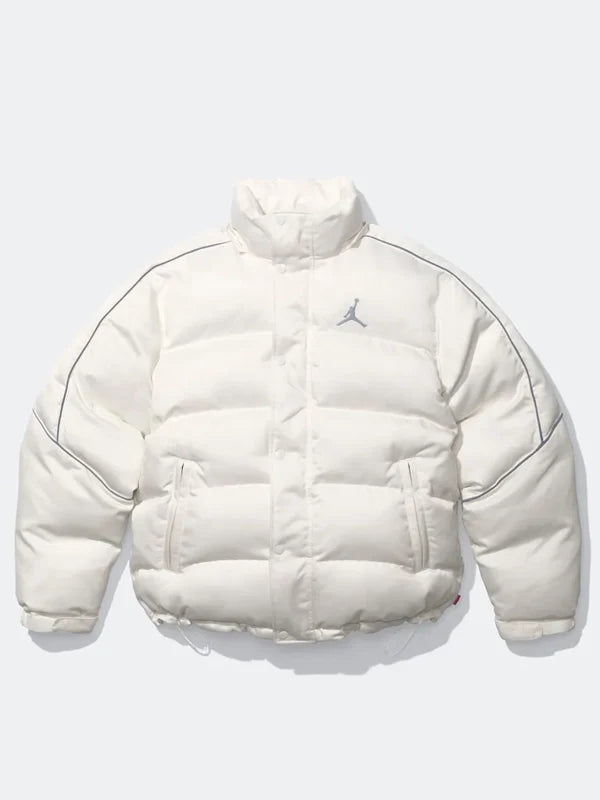 Supreme x Jordan White Puffer Jacket