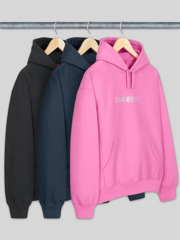 Supreme x Swarovski Motion Logo Hooded Sweatshirt