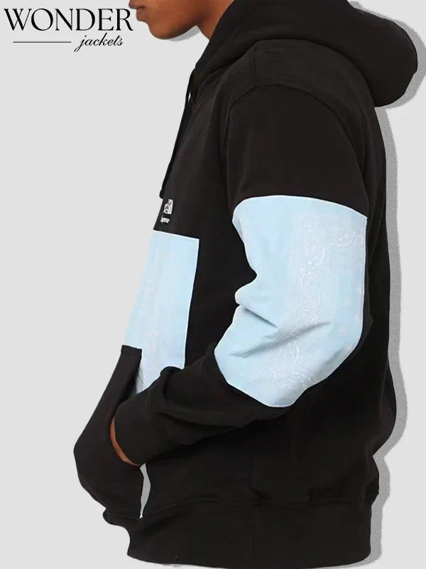 Supreme x The North Face Bandana-Print Hoodie Black