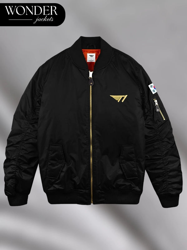 T1 MA1 Bomber Jacket Black