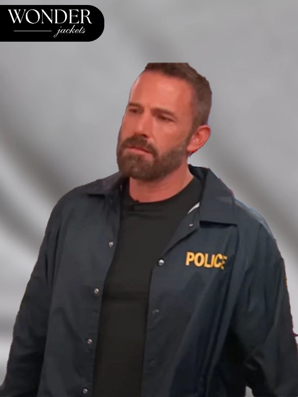 TUDUM 2025 The Rip Matt Damon and Ben Affleck Police Jacket