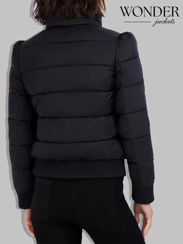 Tahari Women’s Cole Quilted Puffer Jacket Black