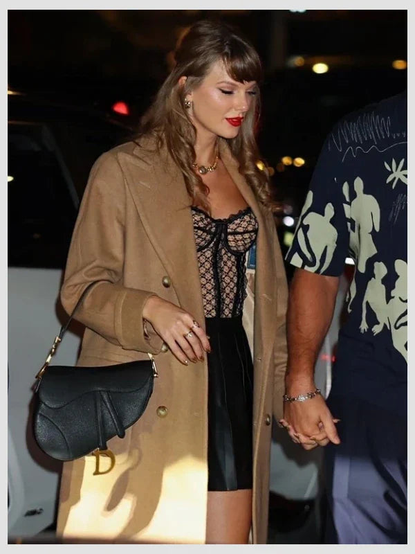 Taylor Swift Brown Long Coat