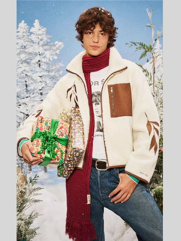 Taylor Swift Life is a Willow Zip-Up Sherpa Jacket Cream