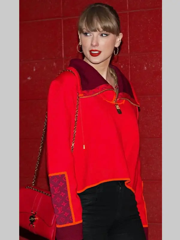 Taylor Swift Louis Vuitton Sweatshirt Red